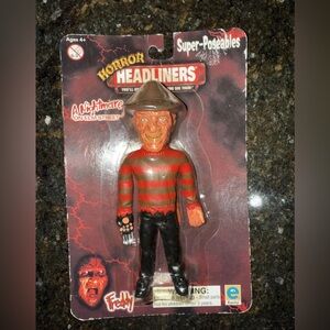 A Nightmare on Elm Street FREDDY KRUEGER Super Poseable Figure Horror Headliners